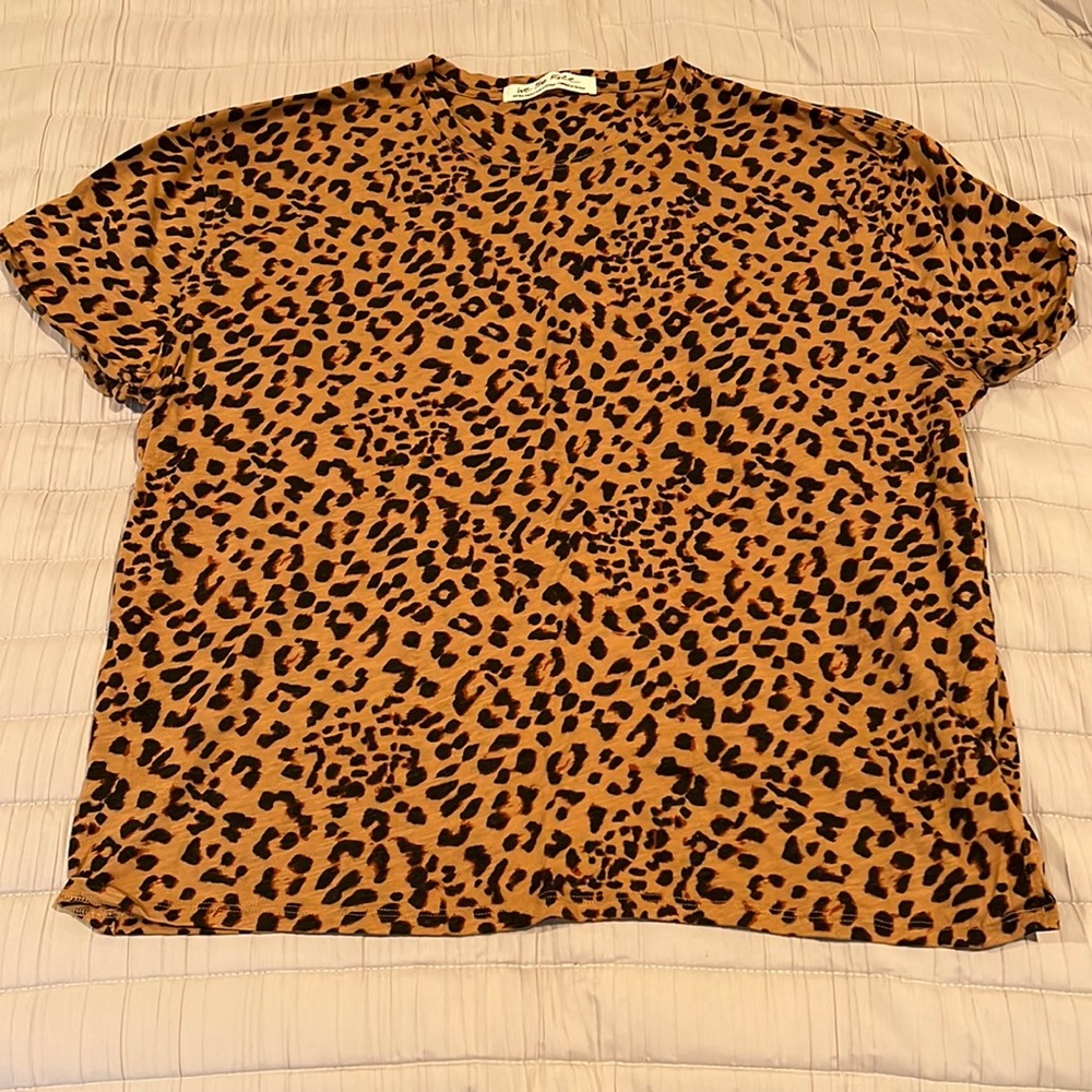 Free People leopard tee